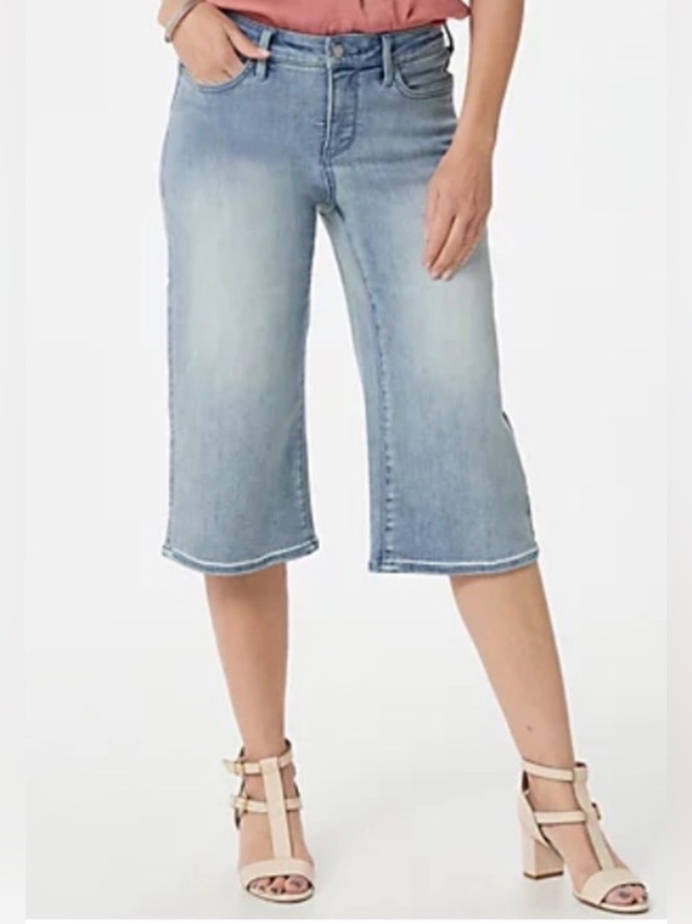 NYDJ Wide Leg with Lift & Tuck, Denim Culottes 17” inseam